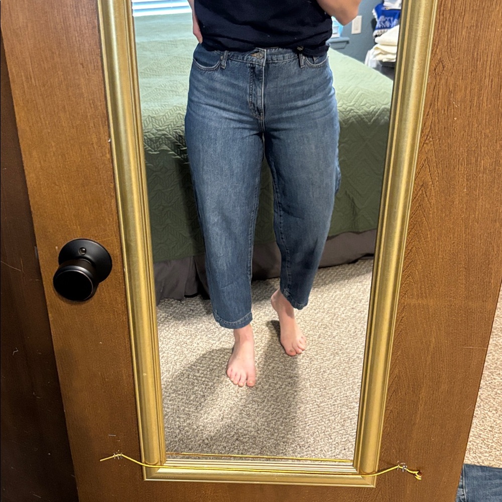 Banana Republic Barrel Jeans in Blue